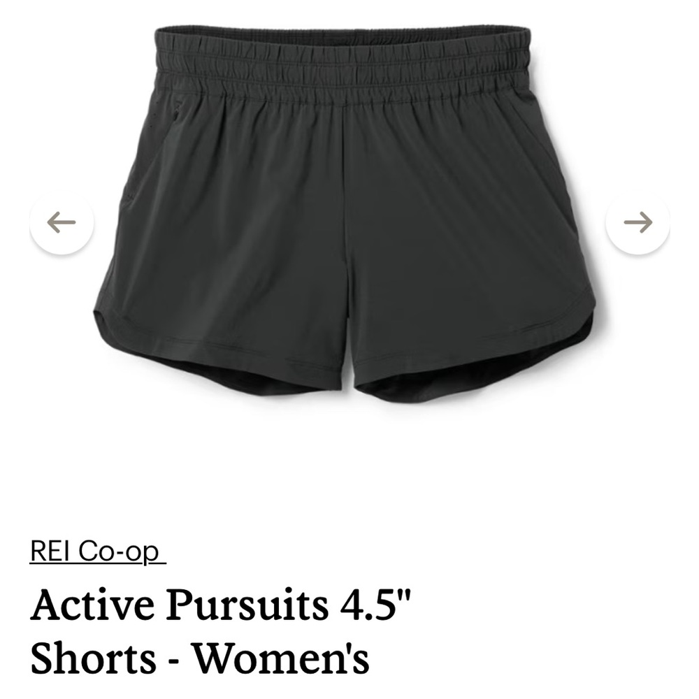 REI Women's Black Running Shorts
